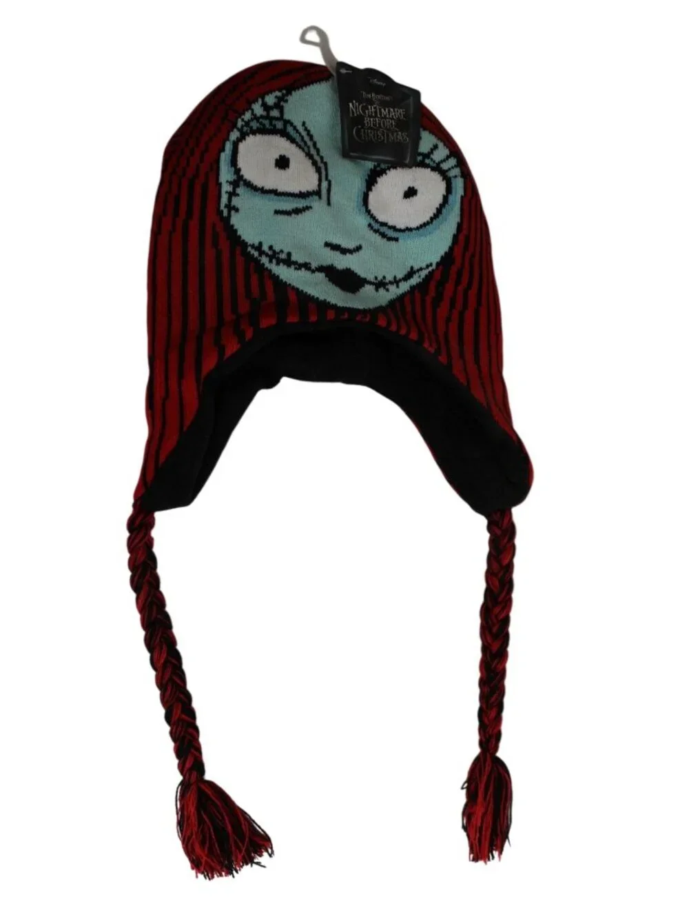 Nightmare Before Christmas Sally Braid Ponytails Beanie Hat OSFM